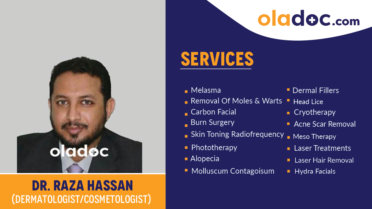Services provided by Dr. Raza Hassan